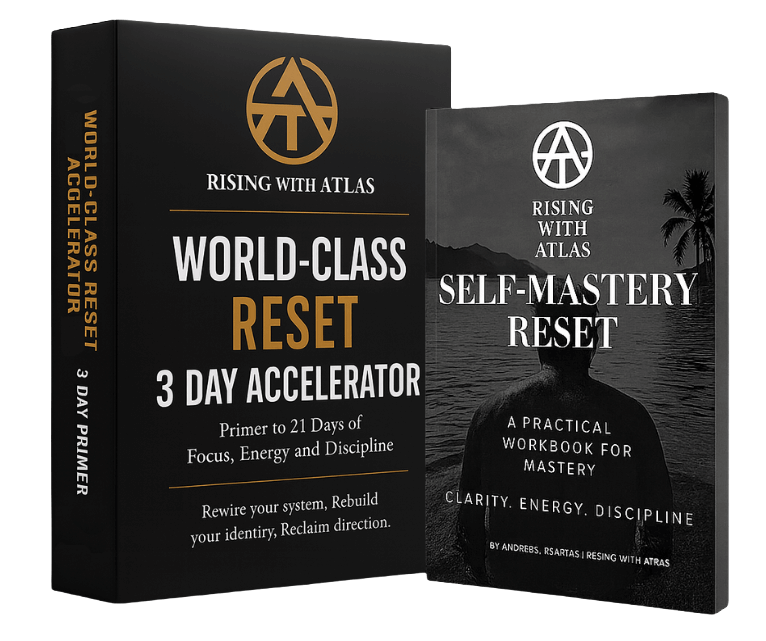 Rising with Atlas World-Class Reset 3-Day Accelerator and Self-Mastery Reset workbook