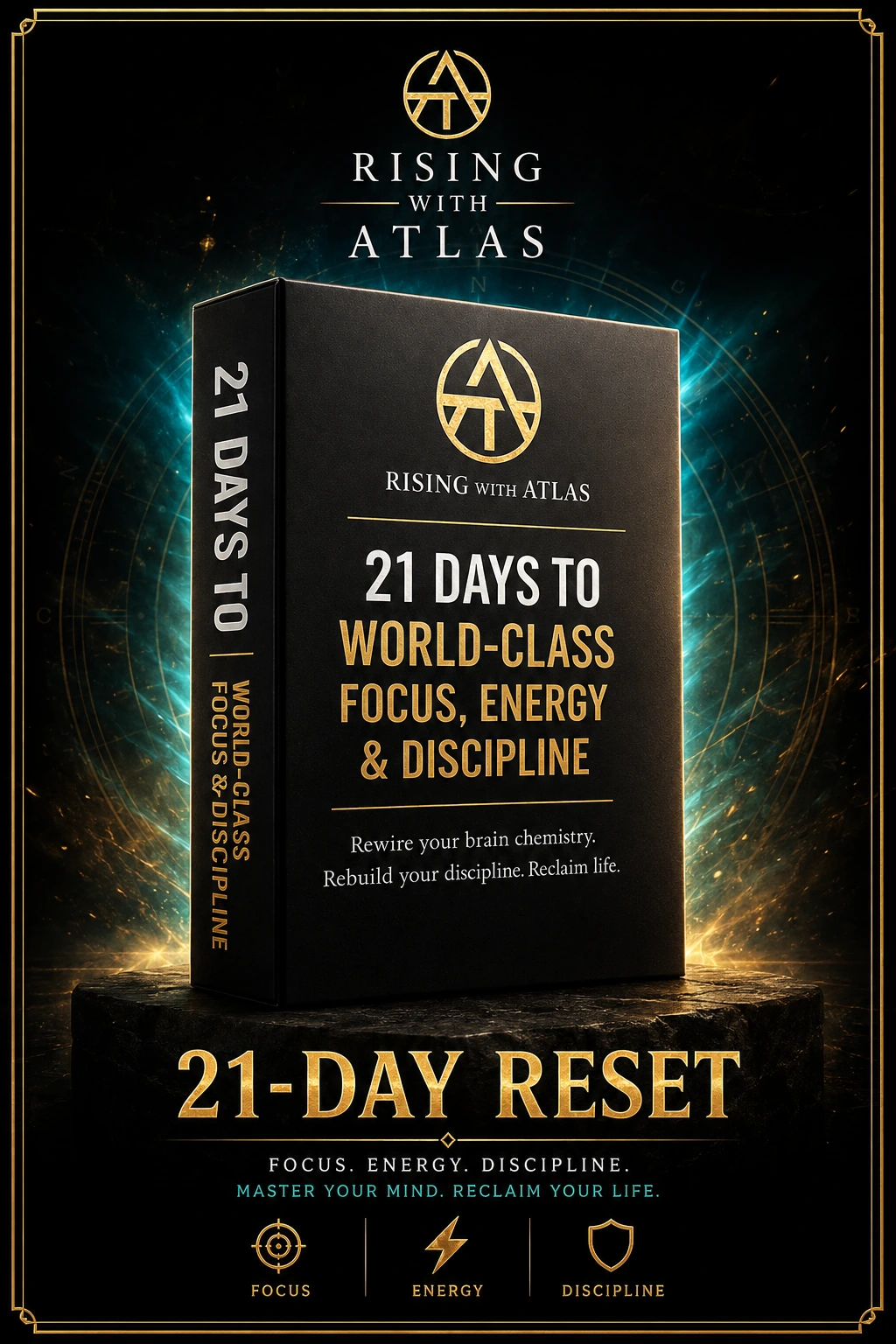 21-Day Self-Mastery Reset course cover for building a deeper operating system for focus, energy, discipline, recovery, and direction.