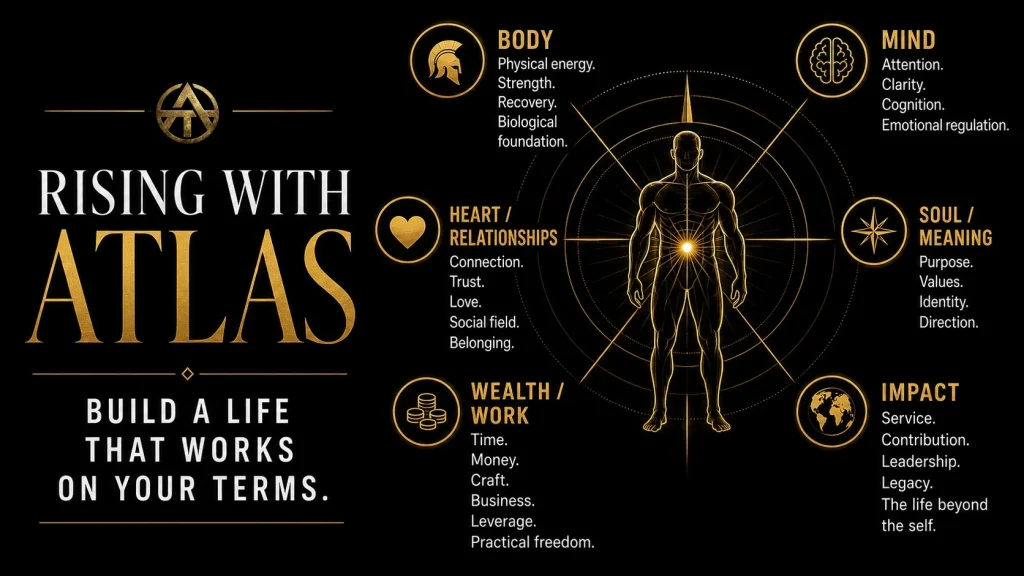 Rising with Atlas Front Page v3 | Andreas Tsiartas Six connected fields of the Atlas whole-life system